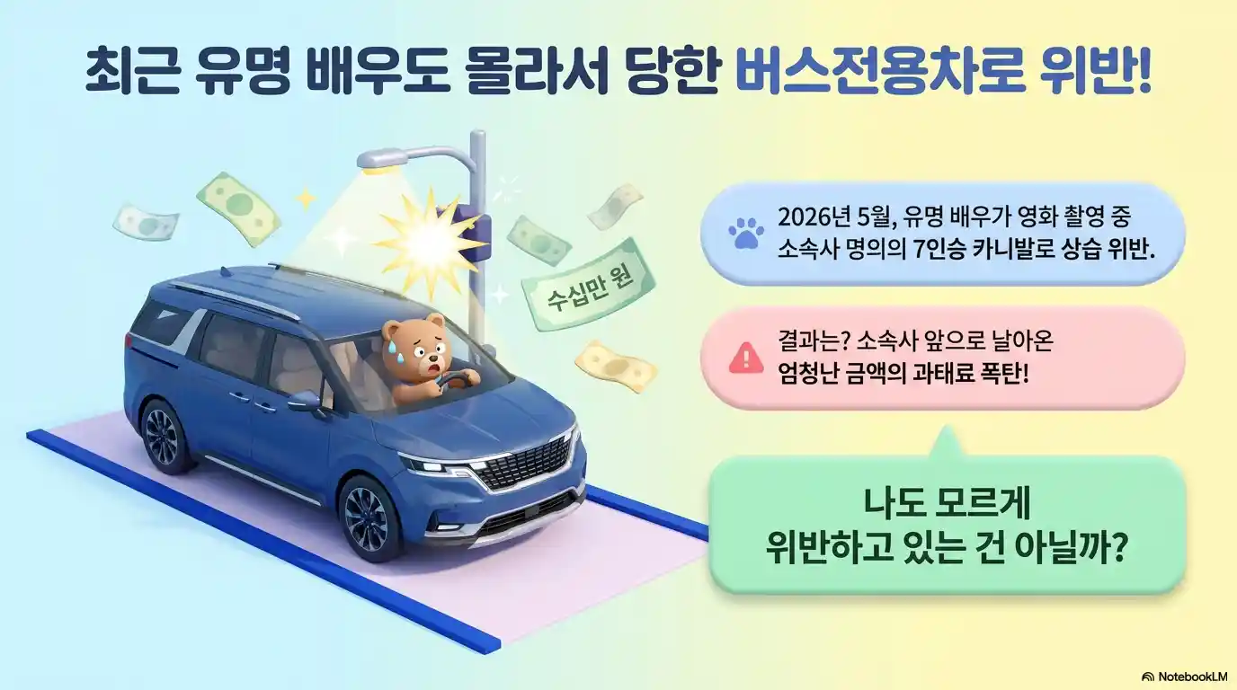 버스전용차로 위반 기준은 무엇인가?