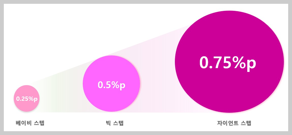 베이비스텝-빅스텝-자이언트 스텝