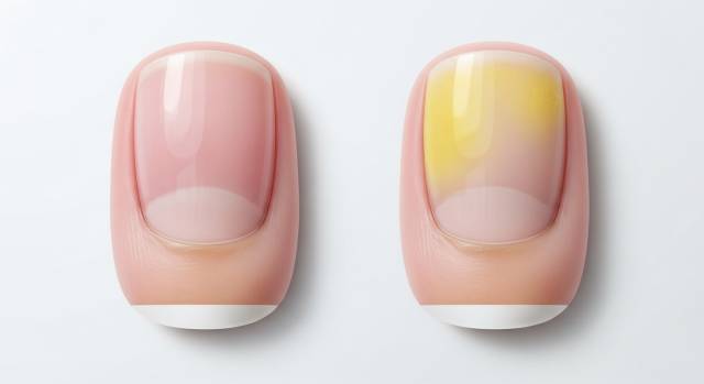 발톱 무좀 초기 증상 발톱 변색 노란색