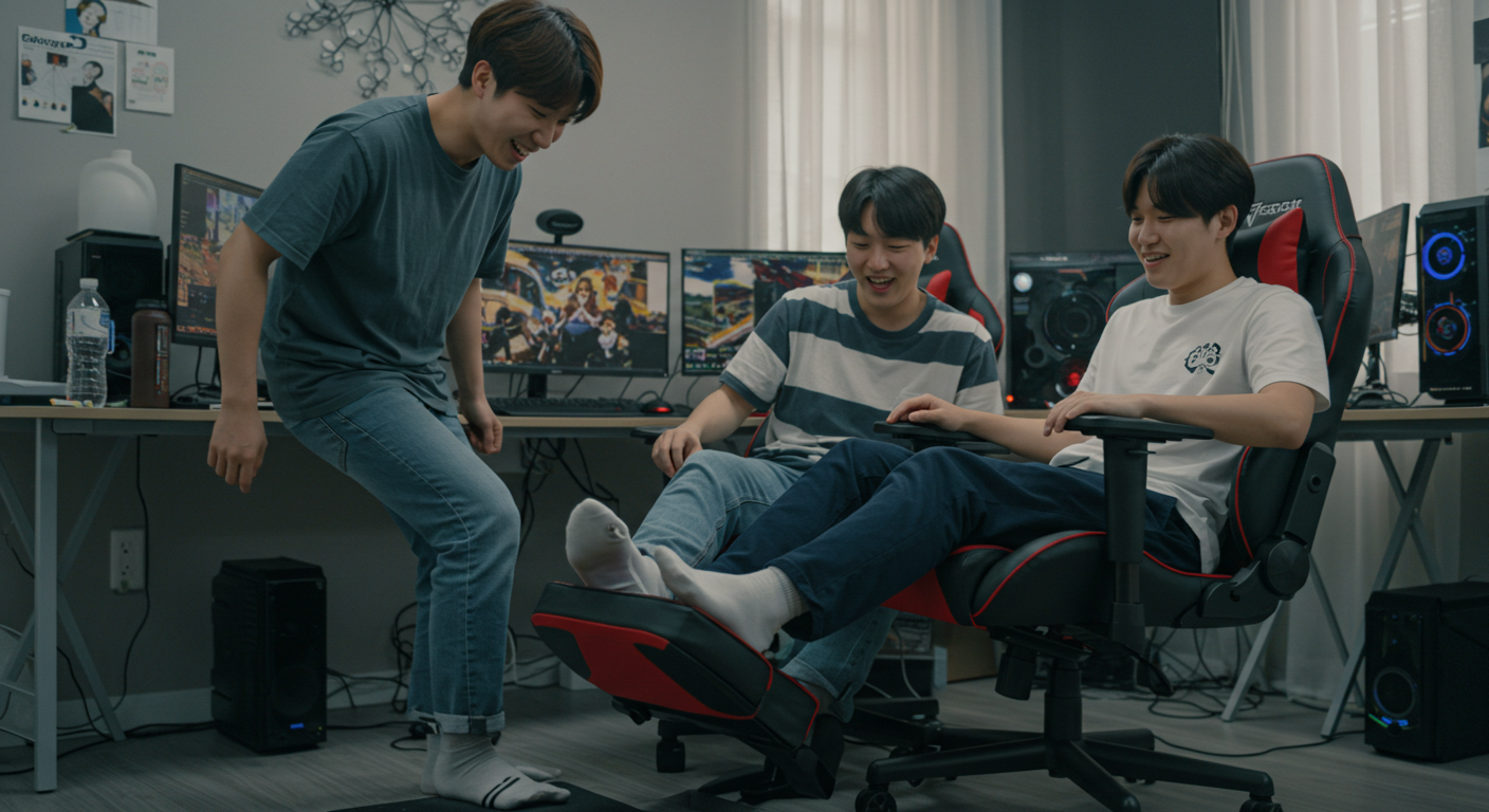 게이밍 의자 발받침