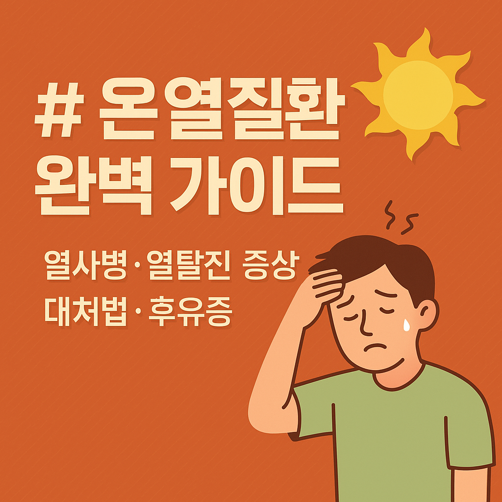온열질환 완벽 가이드 열사병·열탈진 증상부터 대처법, 후유증까지 총정리