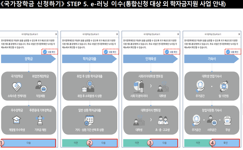 2024년 1학기 국가장학금 신청방법 (모바일)