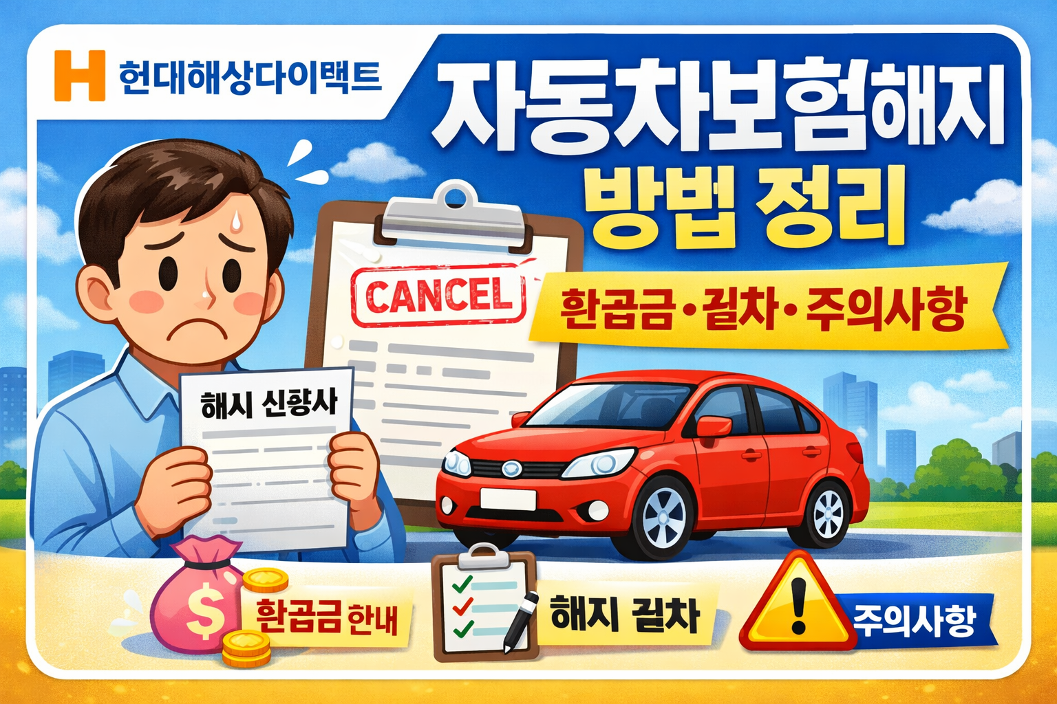 현대해상 다이렉트자동차보험 해지