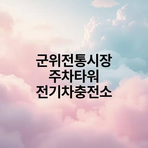 군위전통시장 주차타워 전기차충전소