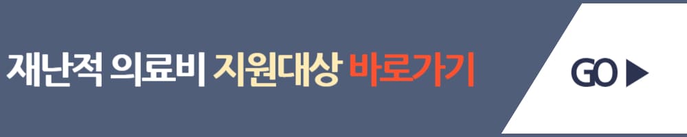 재난적 의료비 지원대상