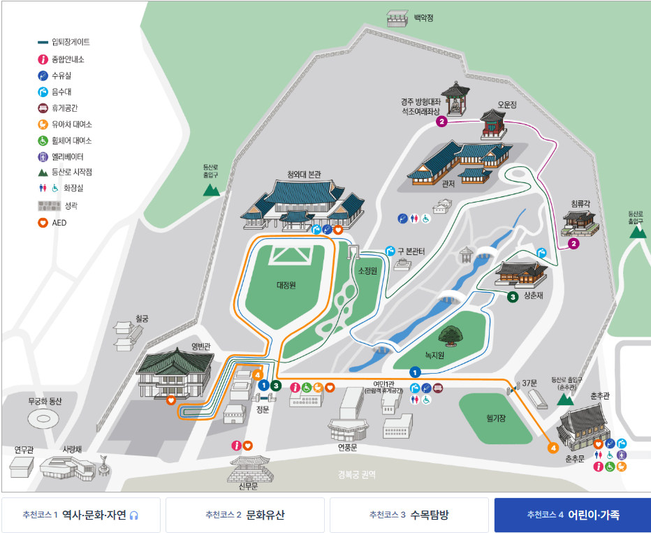 청와대 개방 예약 관람 주차 코스 사진