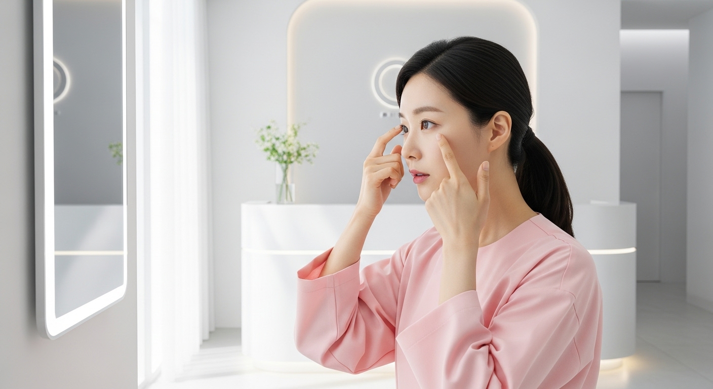 쌍수유지력, 눈성형