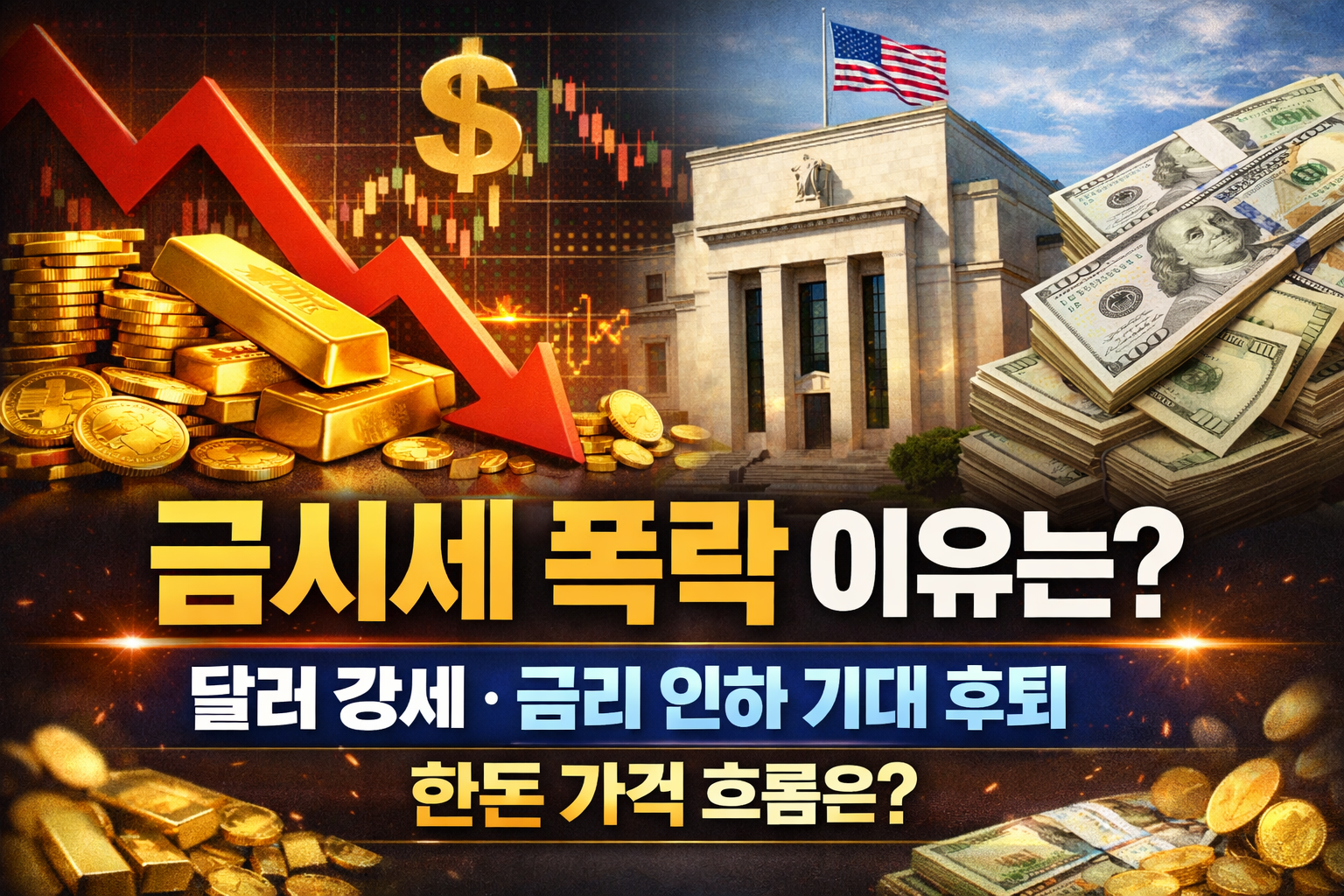 오늘 금시세 폭락 이유는? 금값 시세 전망과 한돈 가격 흐름 정리