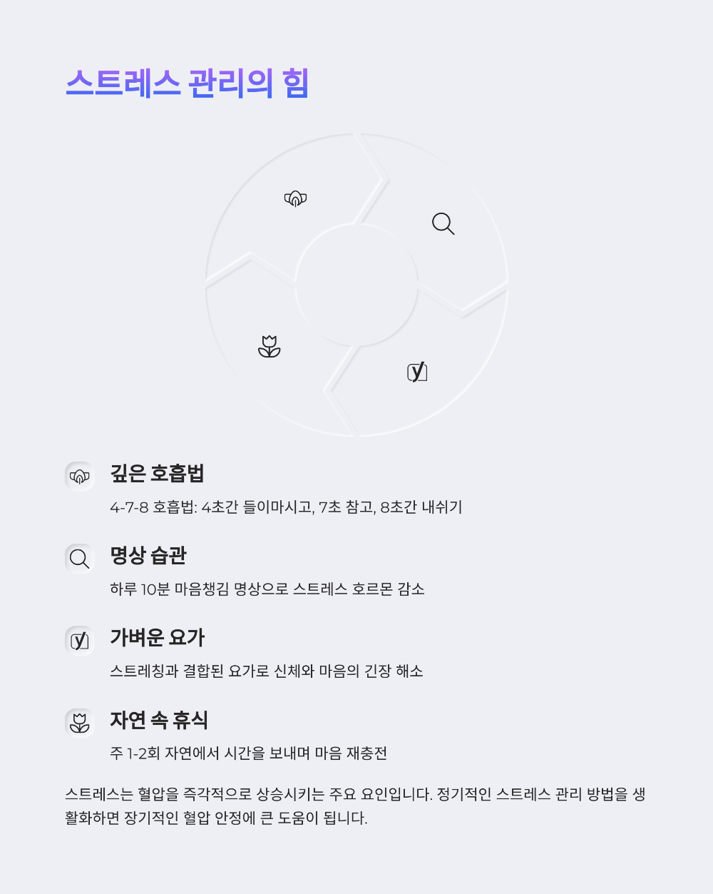 혈압 낮추는법&amp;#44; 약 없이 실천 가능한 하루 루틴 5가지