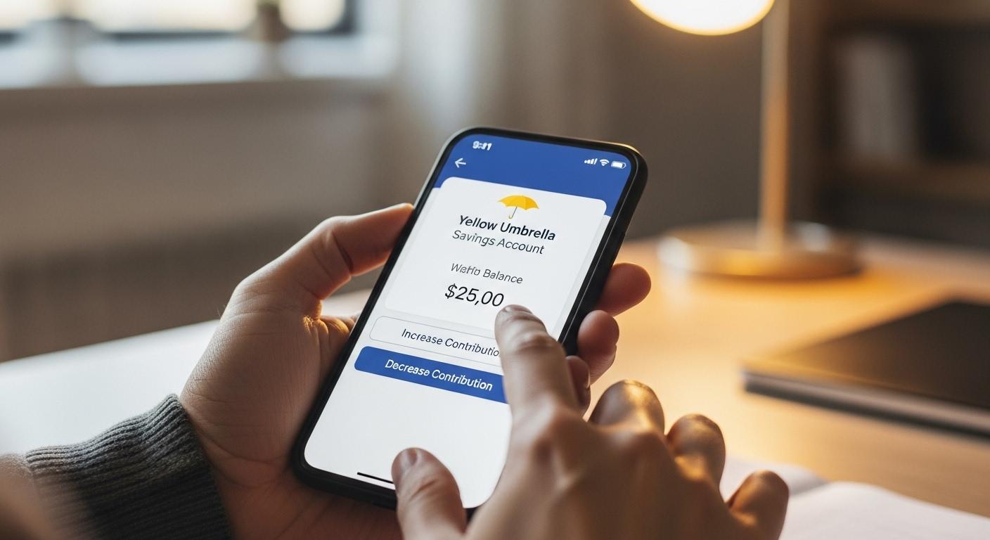 노란우산 적금 금액 변경