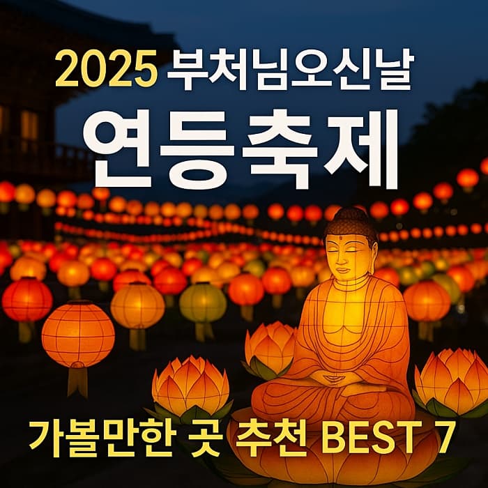 🎉 2025 부처님오신날 연등축제 가볼만한 곳 BEST 7