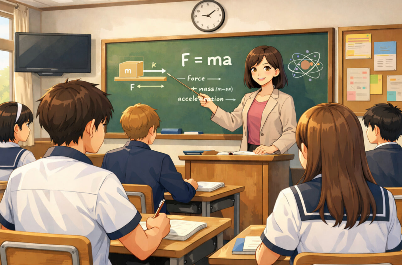 고등학생이 학교에서 수업 듣는 모습