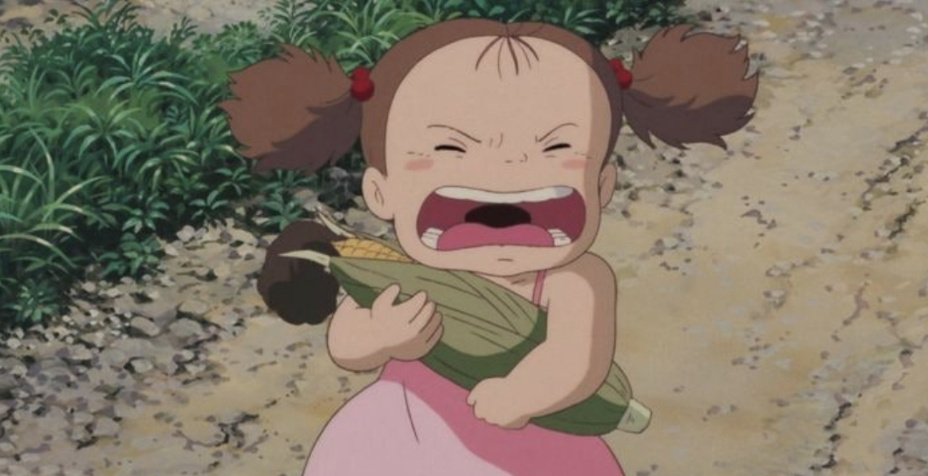 엄마의 소식을 듣고 투정 부리는 메이