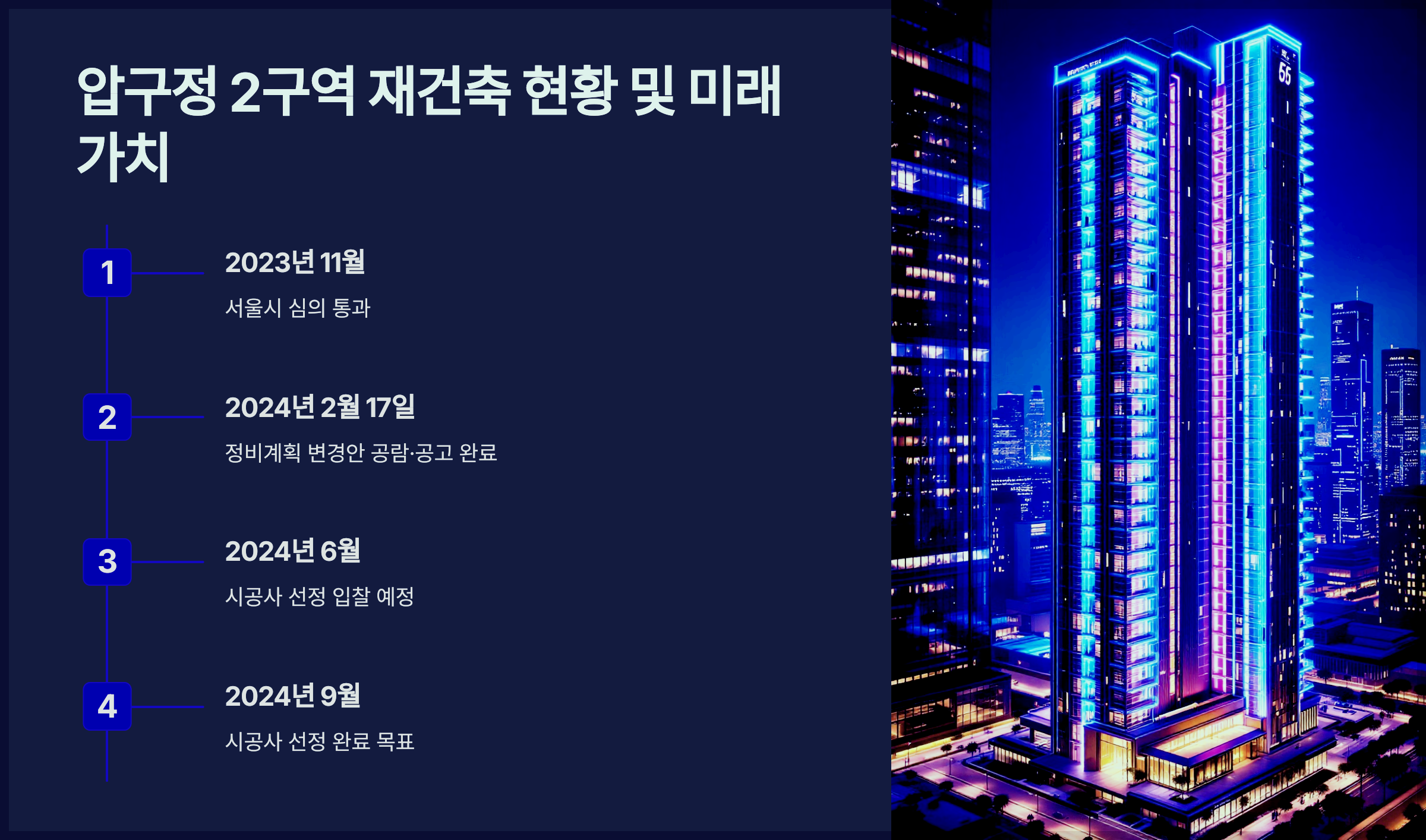 압구정 2구역 재건축 현황 및 미래 가치