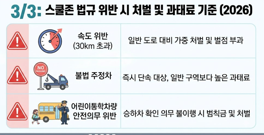 스쿨존 교통안전 수칙