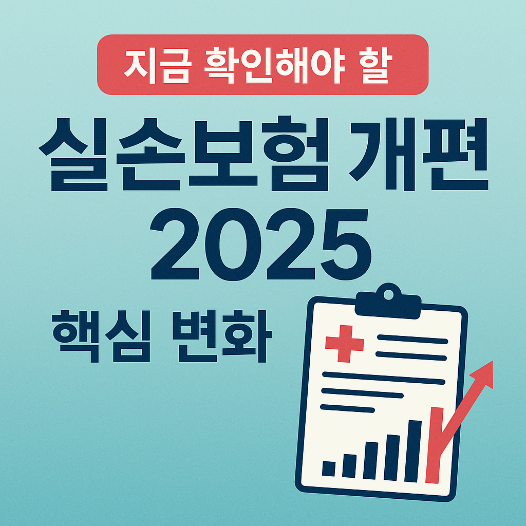 2025년 실손보험 개편 내용 정리 이미지