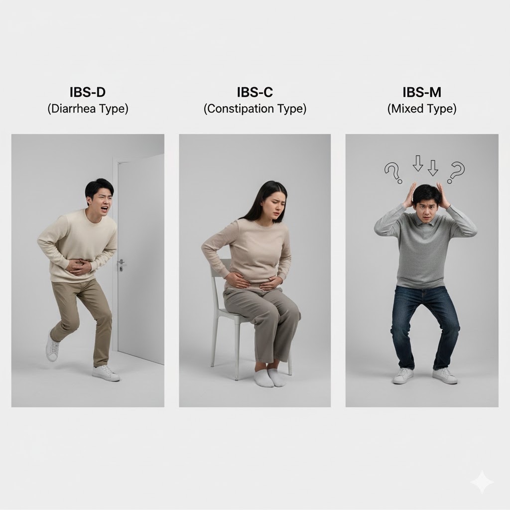 IBS 설사형 변비형 혼합형 유형별 특징 비교