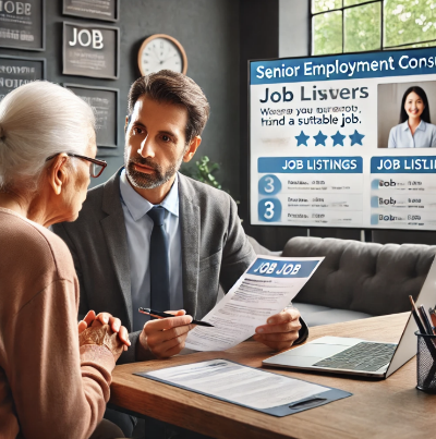 고령자 맞춤 취업 컨설턴트 역활 관련 이미지