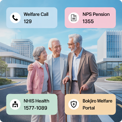 65세 이상 노인(고령자) 혜택 지원금 이미지