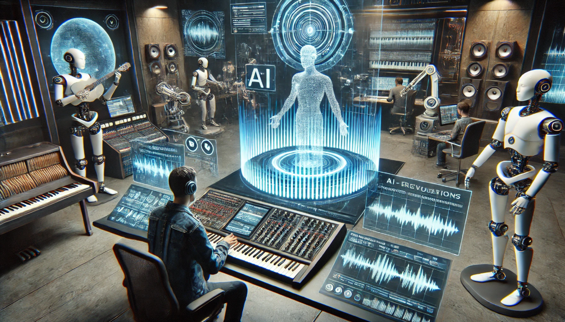 AI와 음악 산업 관련 이미지