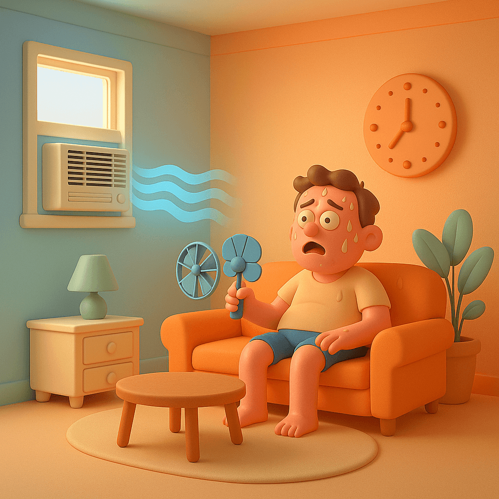 단점③ &ndash; 넓은 공간 냉방에는 한계