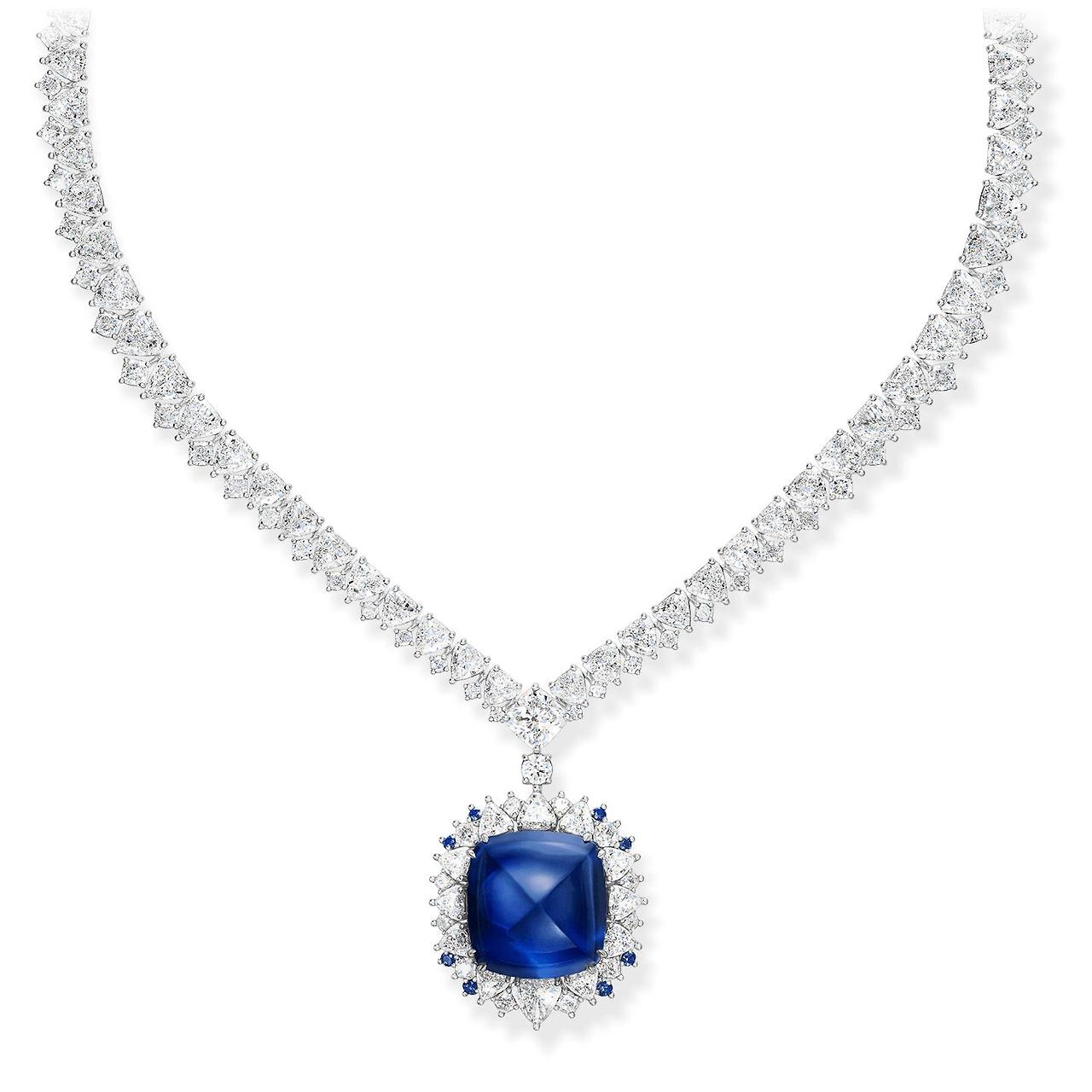 Harry Winston 사파이어 다이아몬드 하이주얼리