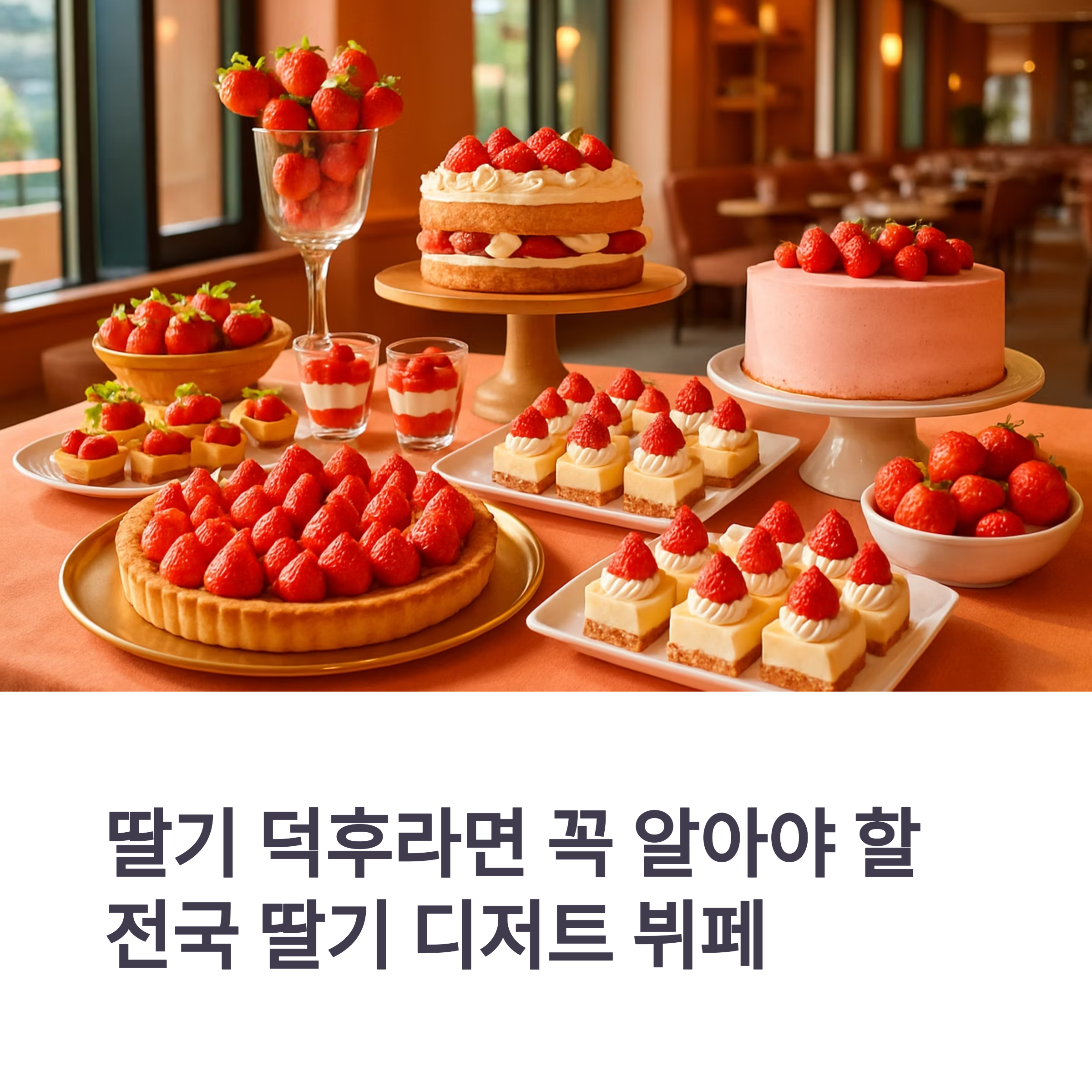 딸기 덕후라면 꼭 알아야 할 전국 딸기 디저트 뷔페 리스트