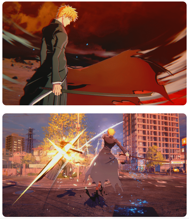 첫 번째, 블리치 리버스 오브 소울즈 게임 플레이 장면