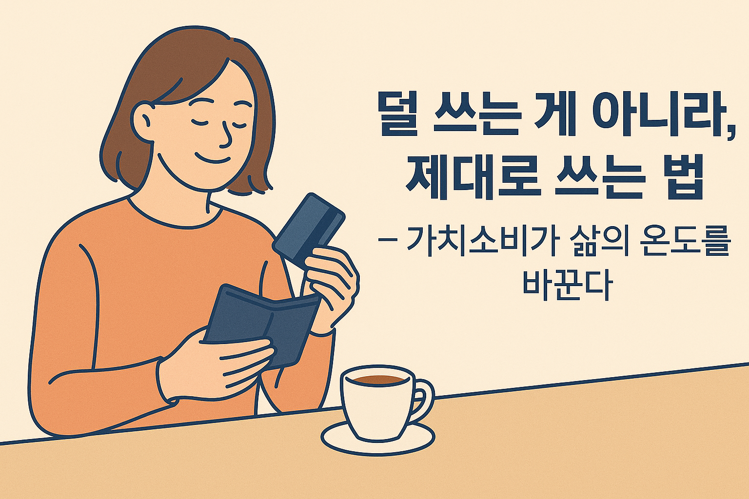 덜 쓰는 게 아니라, 제대로 쓰는 법 &ndash; 가치소비가 삶의 온도를 바꾼다.