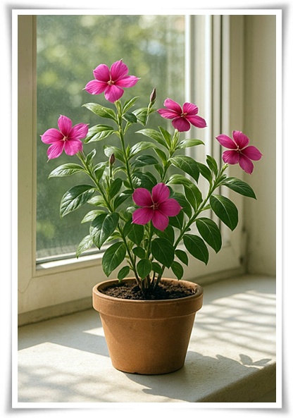 정원 "일일초 키우기" 여름을 환하게 밝히는 정원의 보석!