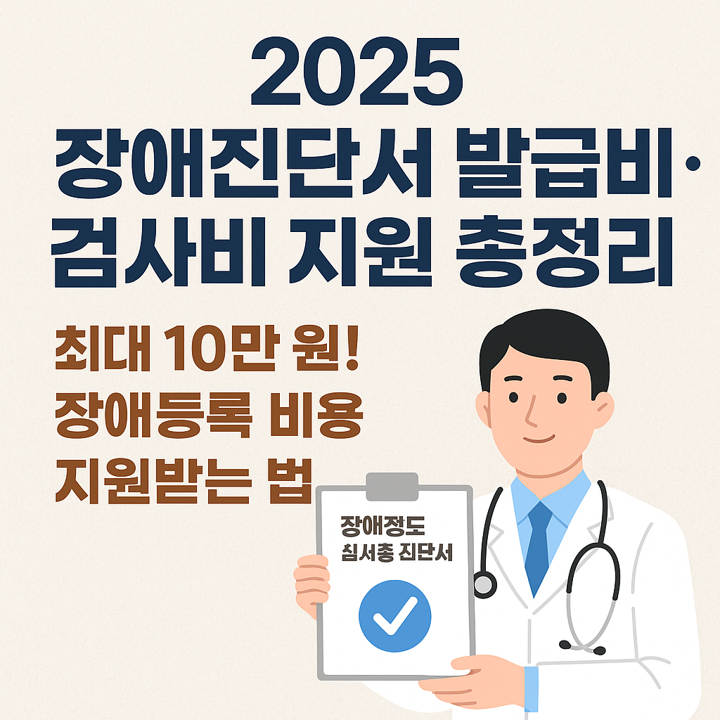 2025 장애진단서 발급비