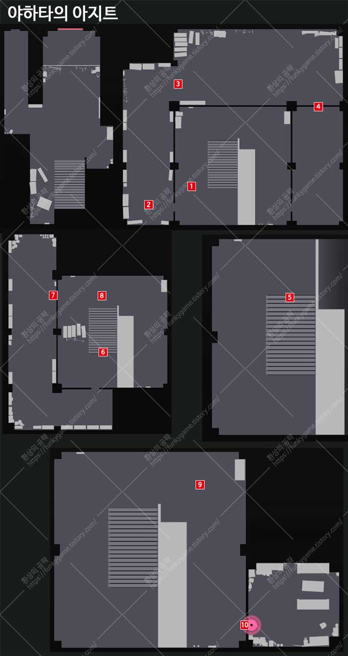 1-4장 야하타의 아지트 지도 이미지