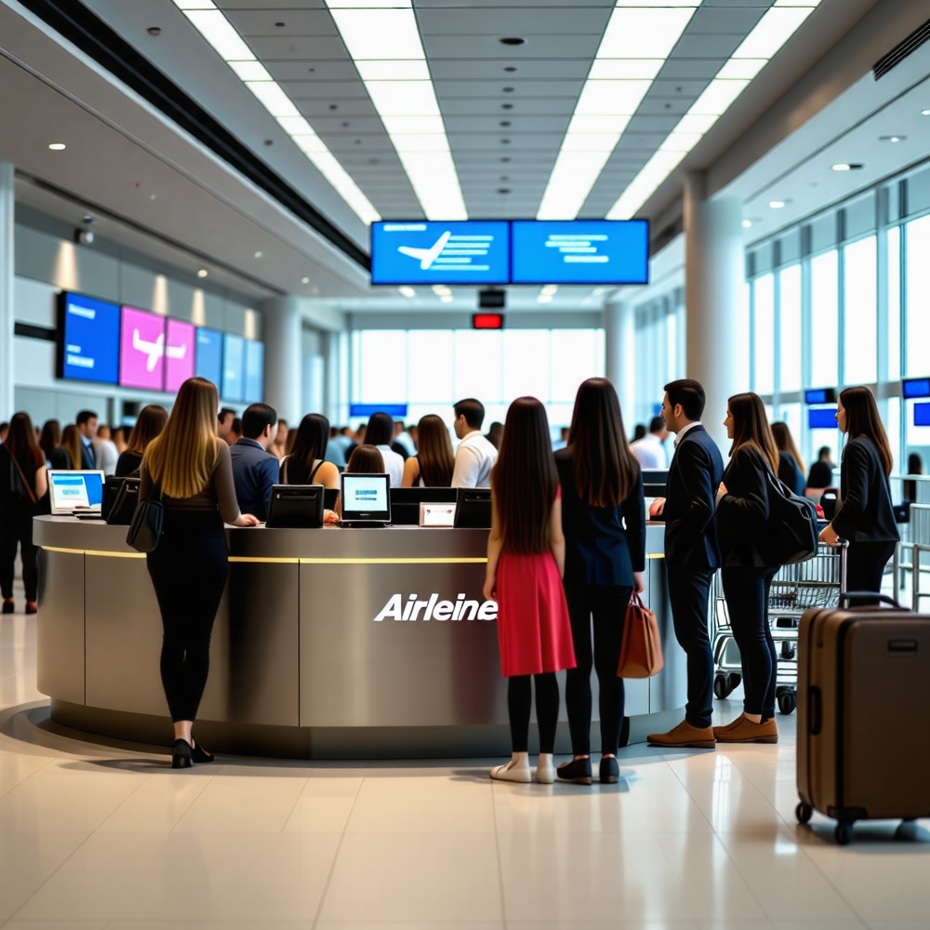 공항 입국장 캐리어 사진