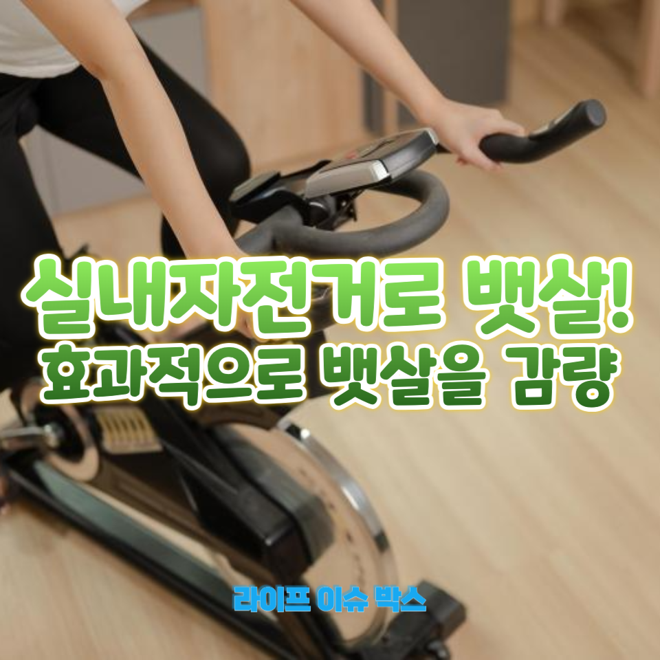 실내자전거로 뱃살