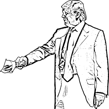 트럼트 대통령 비지니스 악수장면