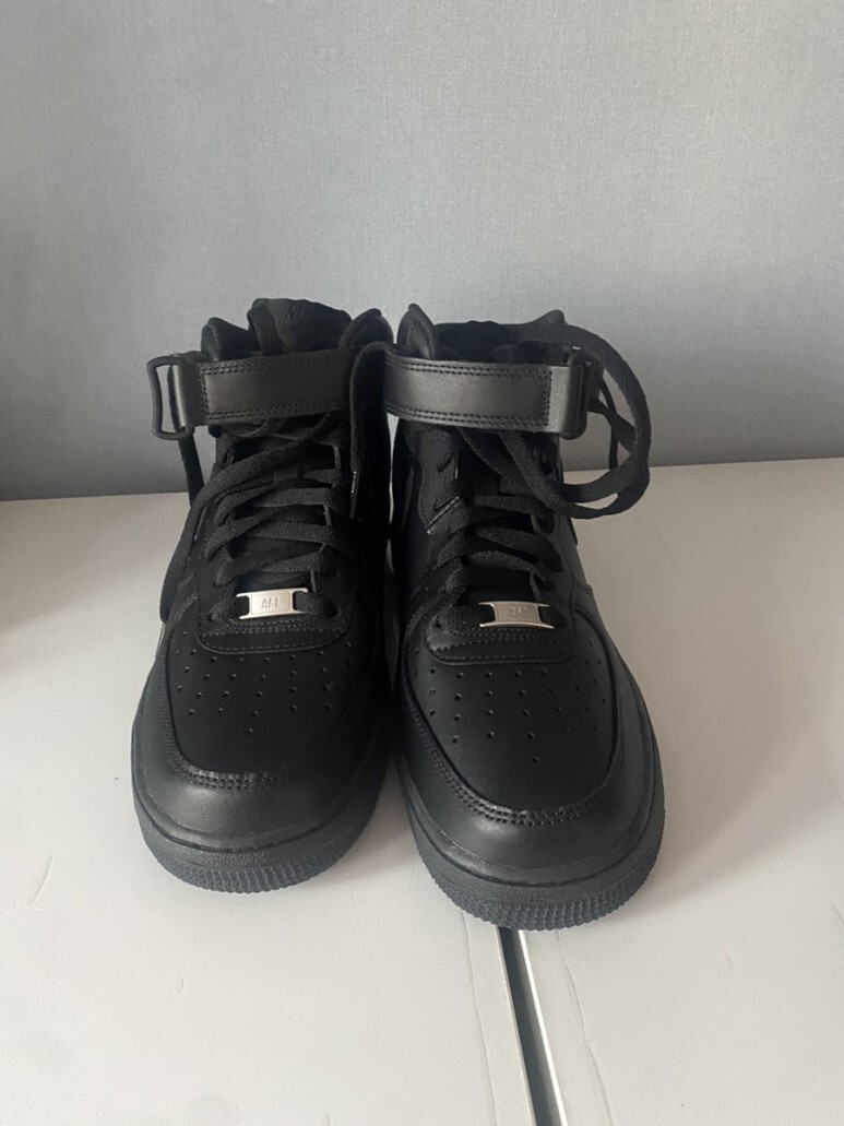 나이키 에어포스1 미드 07 블랙 Nike Air Force 1 mid 07 black 에어포스올블랙 에어포스미드 올블랙 나이키 에어포스 올블랙