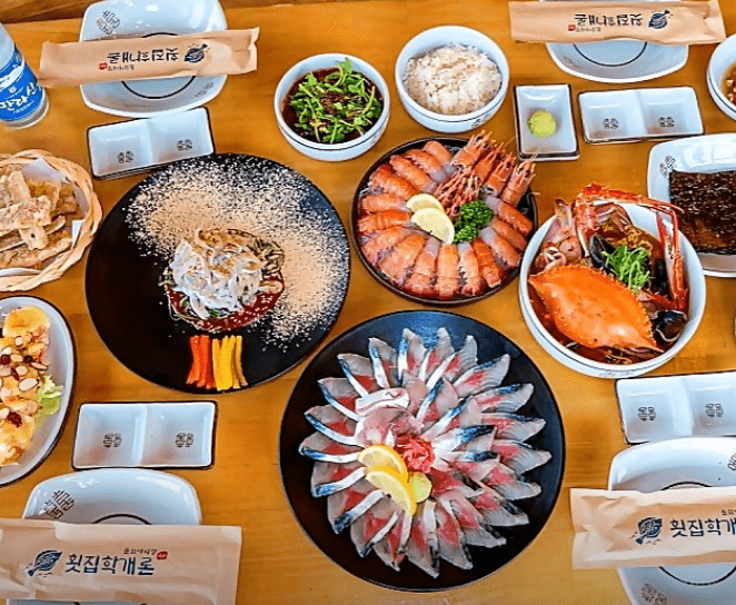 신화월드 맛집 &quot;신화월드회포장 횟집학개론&quot; 음식