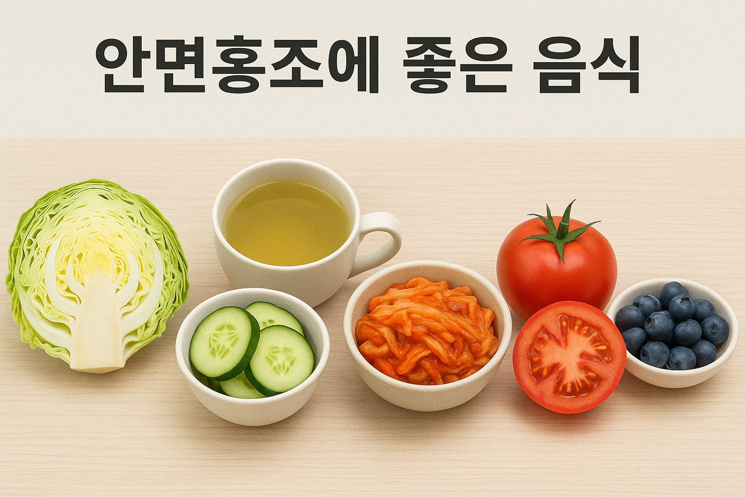 안면홍조에 좋은 음식