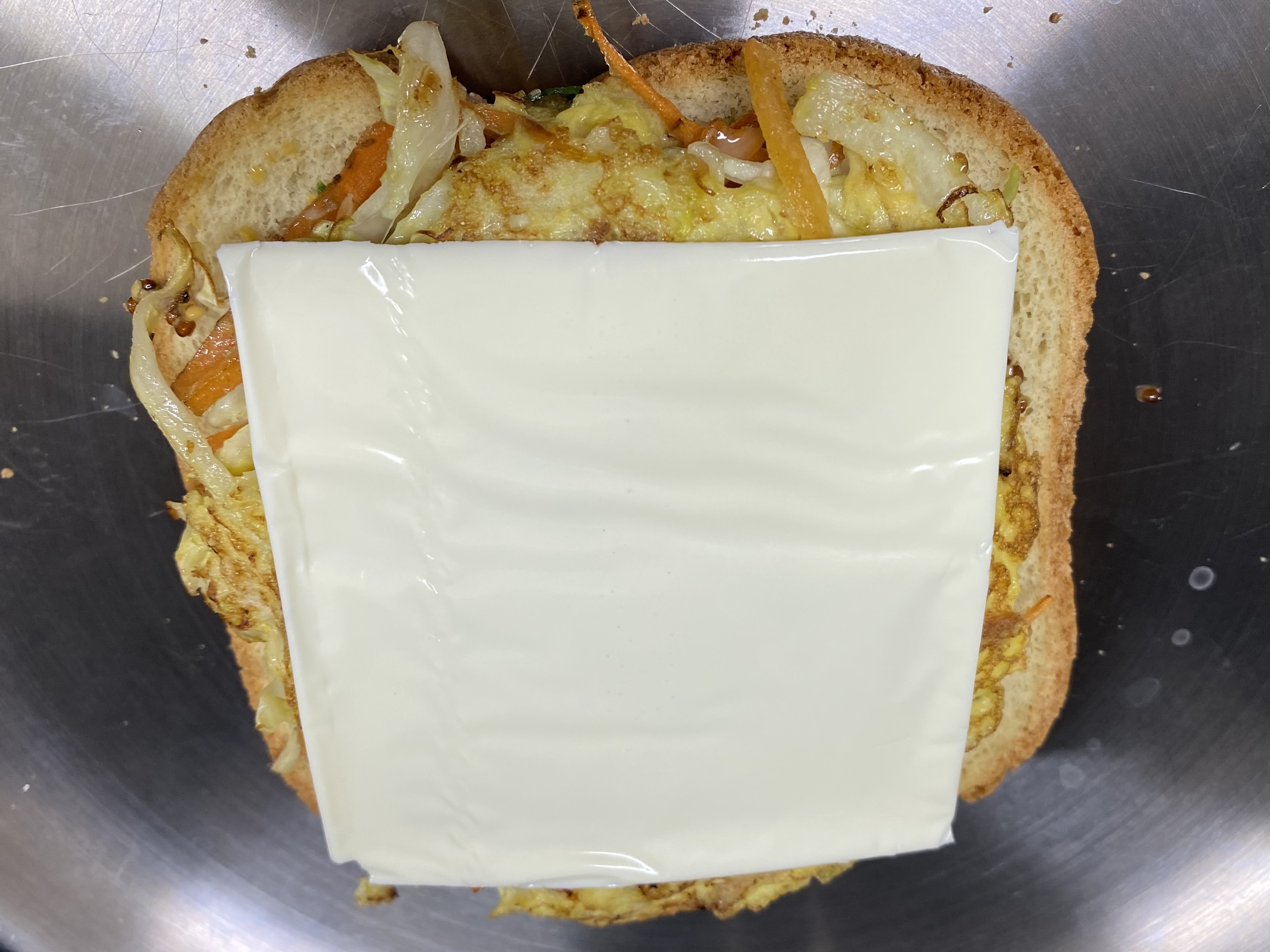 집에 있던 치즈 올린모습