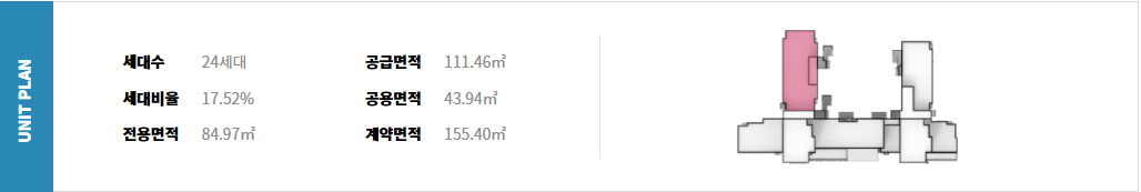 부천 브라운스톤 원종 평면도