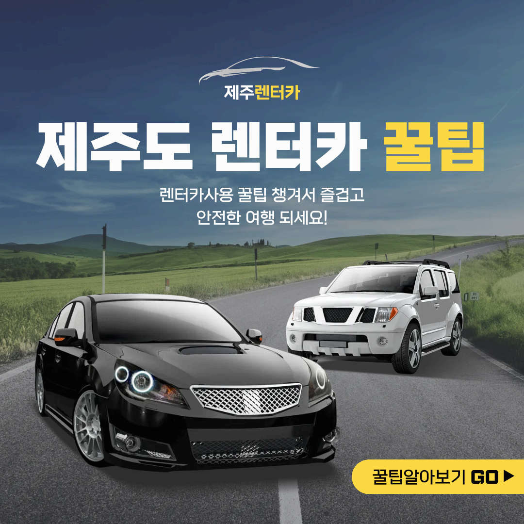 제주도 렌트카 │ 싸게 빌리는 법&middot;예약팁&middot;보험 고르는 법