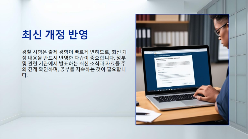 2025년 최신 경찰 시험 합격 전략 업데이트 – 필기, 체력, 면접 완벽 대비