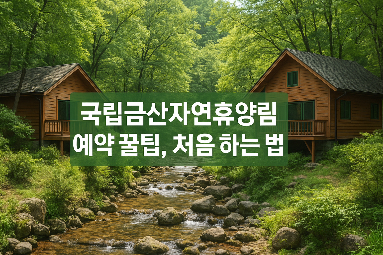 국립금산자연휴양림 예약 꿀팁, 처음 가는 사람도 쉽게 하는 법 관련 이미지