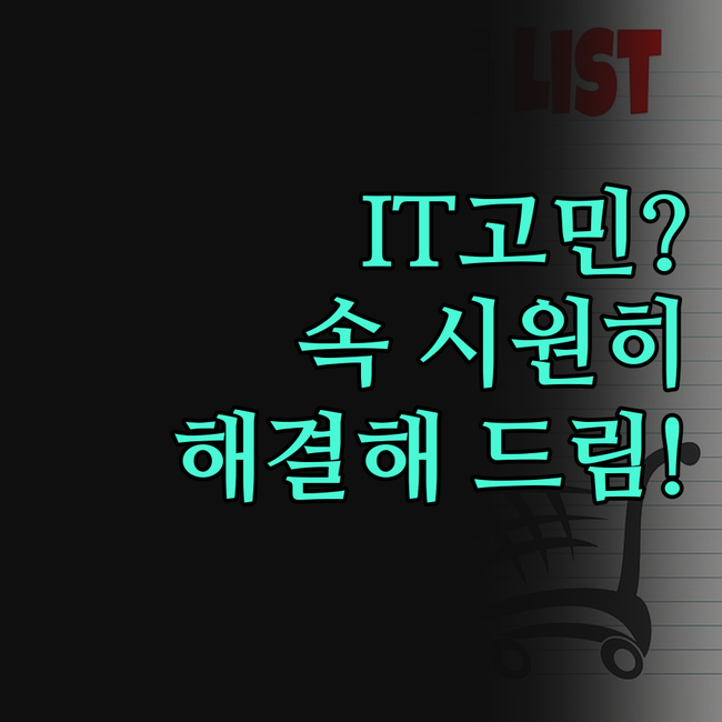 IT 전문가에게 듣는 1..1 맞춤