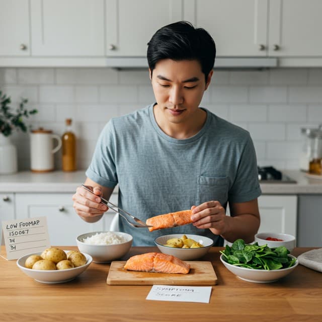 저FODMAP 식단과 증상일지