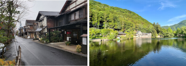 후쿠오카 유후인 거리 호수 풍경