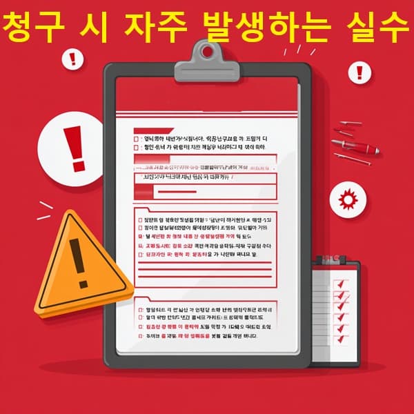 실손보험 청구 시 흔한 실수 요약 이미지