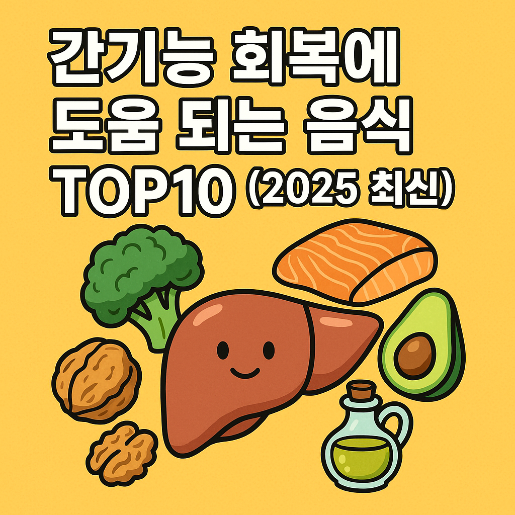 간기능 회복에 도움 되는 음식 TOP10 (2025 최신)