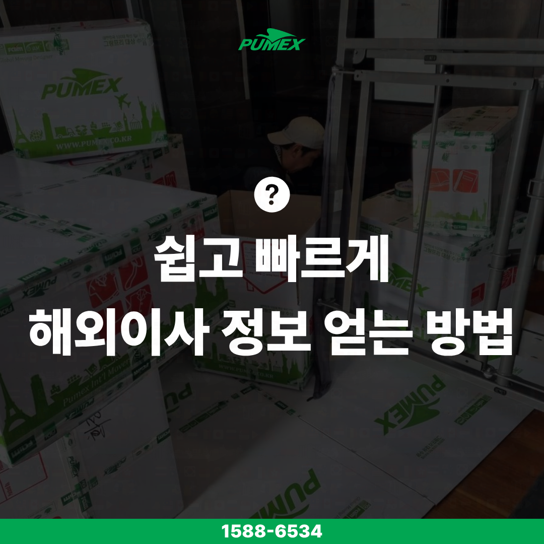 해외이사 정보 빠르게 알아보는 방법