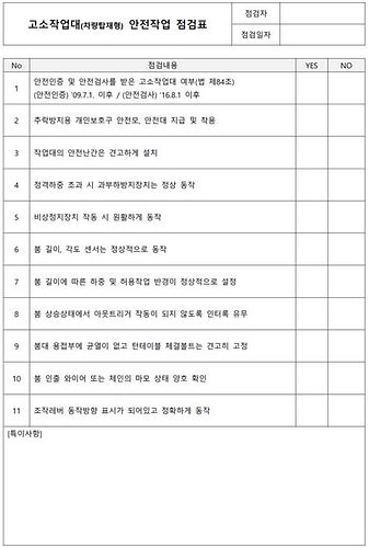 고소 작업